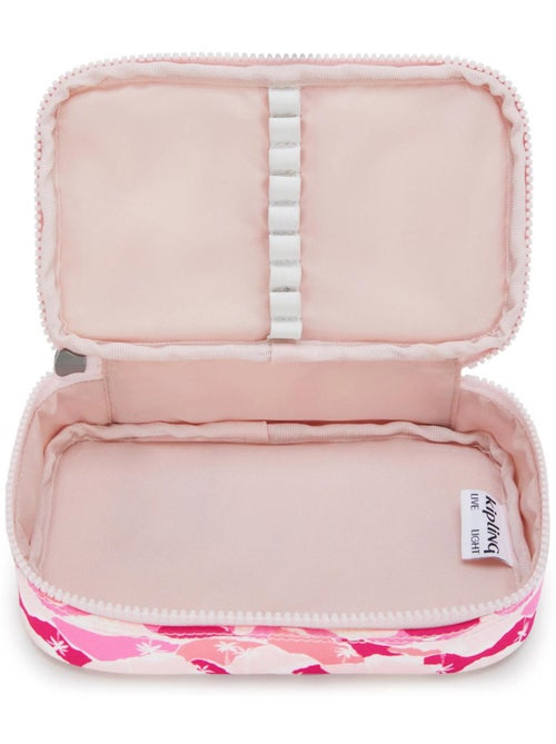Trousse Kipling tissu synthétique imprimé Pink Palm - Kiabi