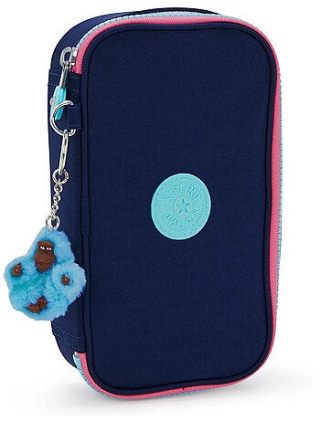 Trousse kipling tissu synthétique imprimé resort navy