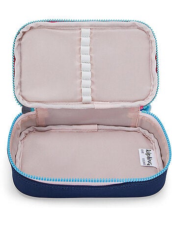 Trousse kipling tissu synthétique imprimé resort navy