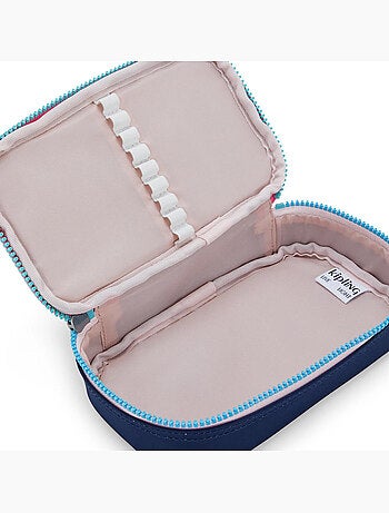 Trousse kipling tissu synthétique imprimé resort navy