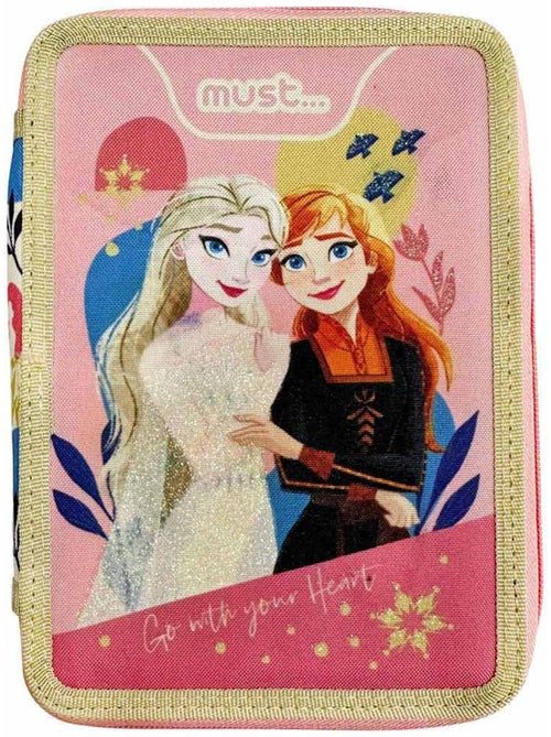 Trousse 'La Reine des Neiges' cœur 2 compartiments 21 cm – Kiabi - Kiabi