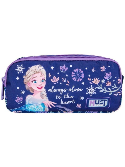 Trousse 'La Reine des Neiges' rectangulaire à 2 compartiments zippés 21 cm - Kiabi Trousse 'La Reine des Neiges' rectangulaire à 2 compartiments zippés 21 cm - Kiabi