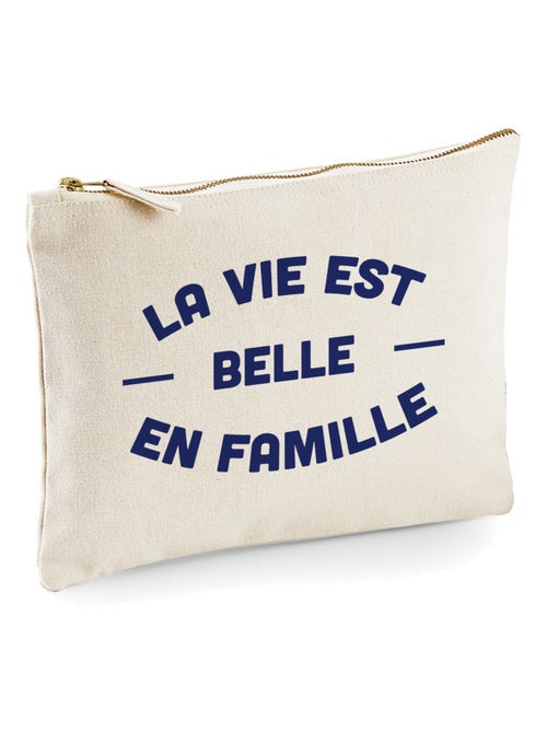 Trousse LA VIE EST BELLE EN FAMILLE 2 FACE - Kiabi