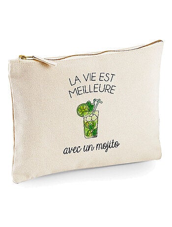 Trousse LA VIE EST MEILLEURE AVEC UN MOJITO