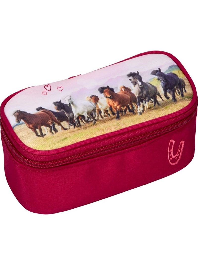 Trousse Les amis des chevaux Rose - Kiabi