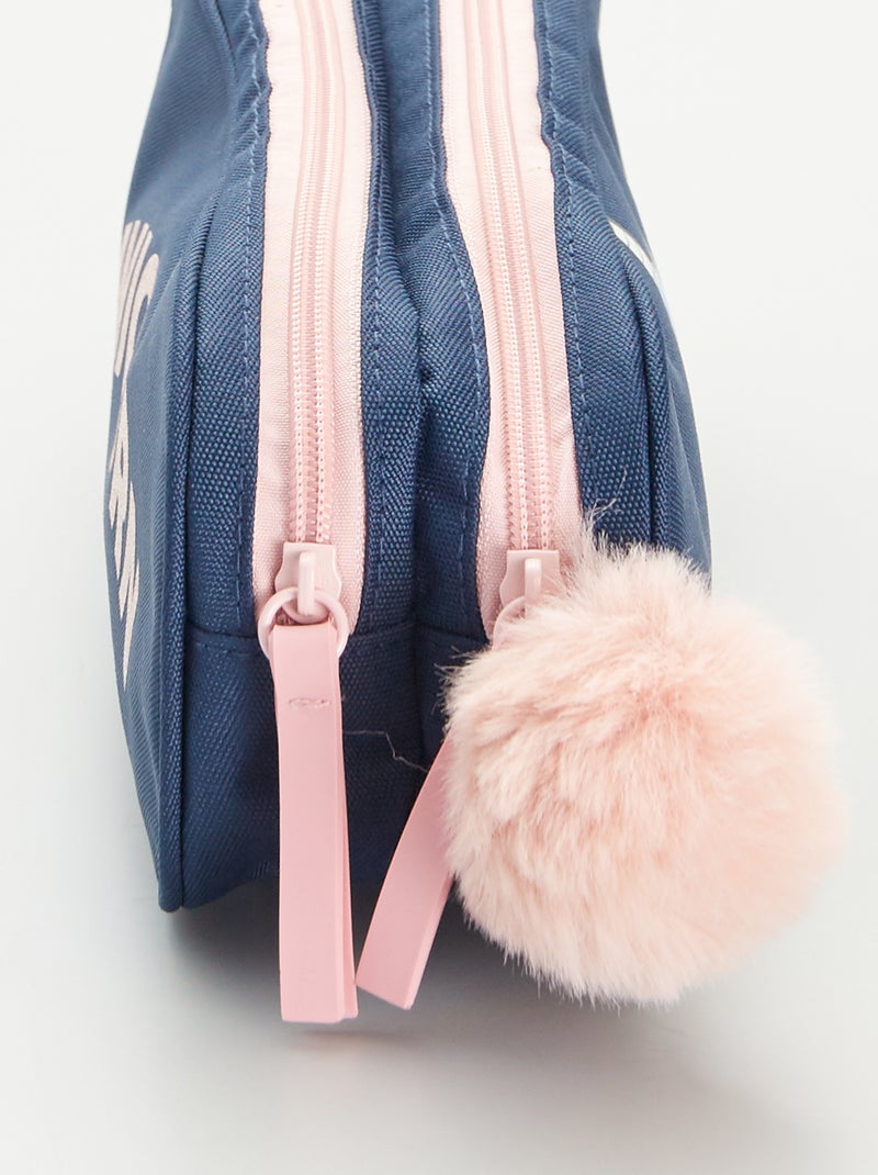 Trousse licorne à double compartiment Bleu - Kiabi