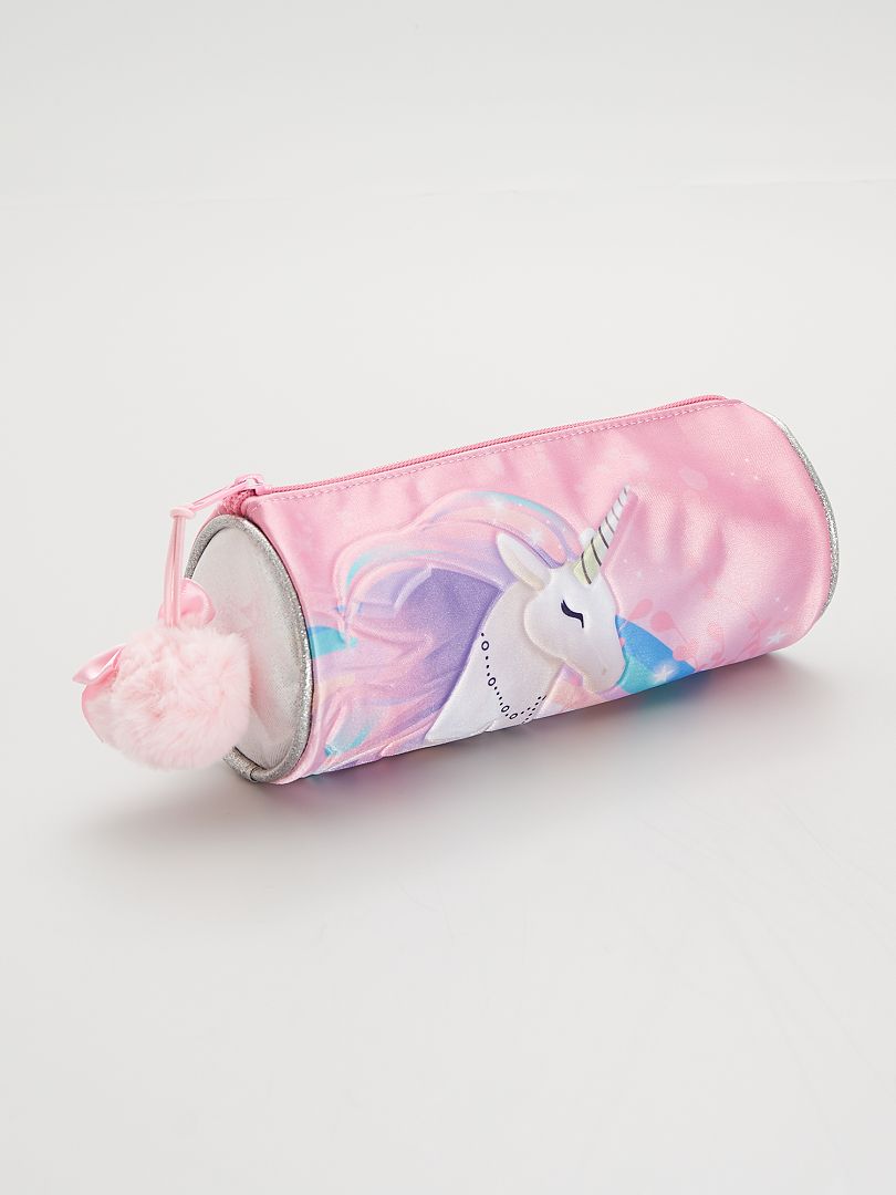 Trousse 'licorne' - rose - Kiabi - 3.00€