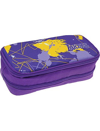 Trousse Los Angeles Lakers en toile motif paint splatter NBA Basket USA