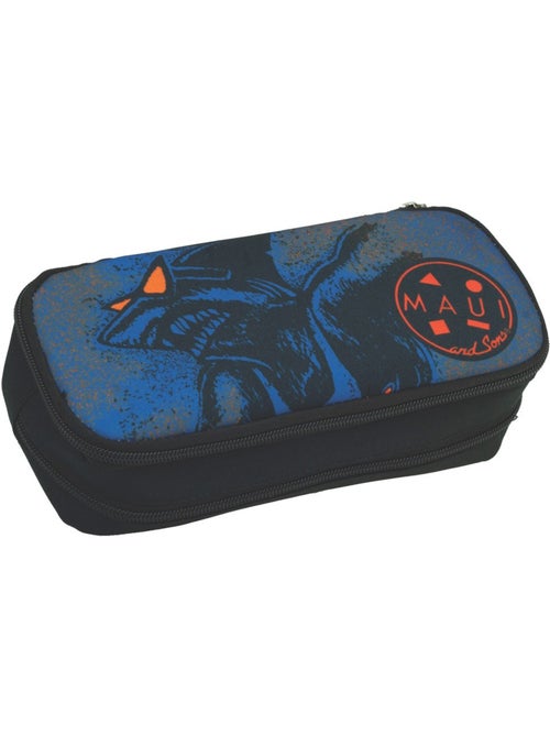 Trousse Maui & Sons en tissu motif requin Sharky - Kiabi