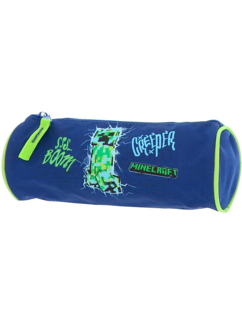 Trousse Minecraft Creeper Boom cylindrique 22 cm à zip - Kiabi Trousse Minecraft Creeper Boom cylindrique 22 cm à zip - Kiabi