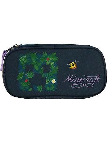 Trousse Minecraft toile motif Creeper botanique