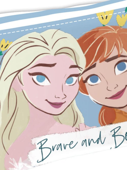 Trousse multi poches - Disney La Reine des Neiges - Anna et Elsa -Brave and Bold - 21x11x3,5 cm - Kiabi
