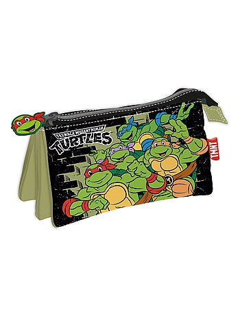 Trousse multi poches - Les Tortues Ninja - 21x11 cm