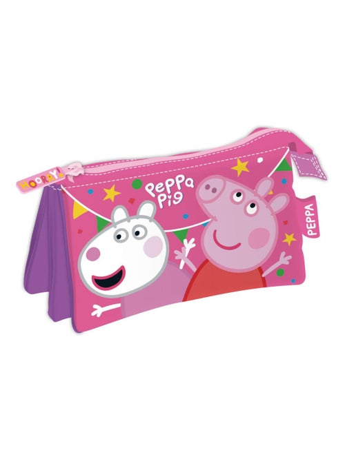 Trousse multi poches - Peppa Pig - 21x11 cm - Kiabi