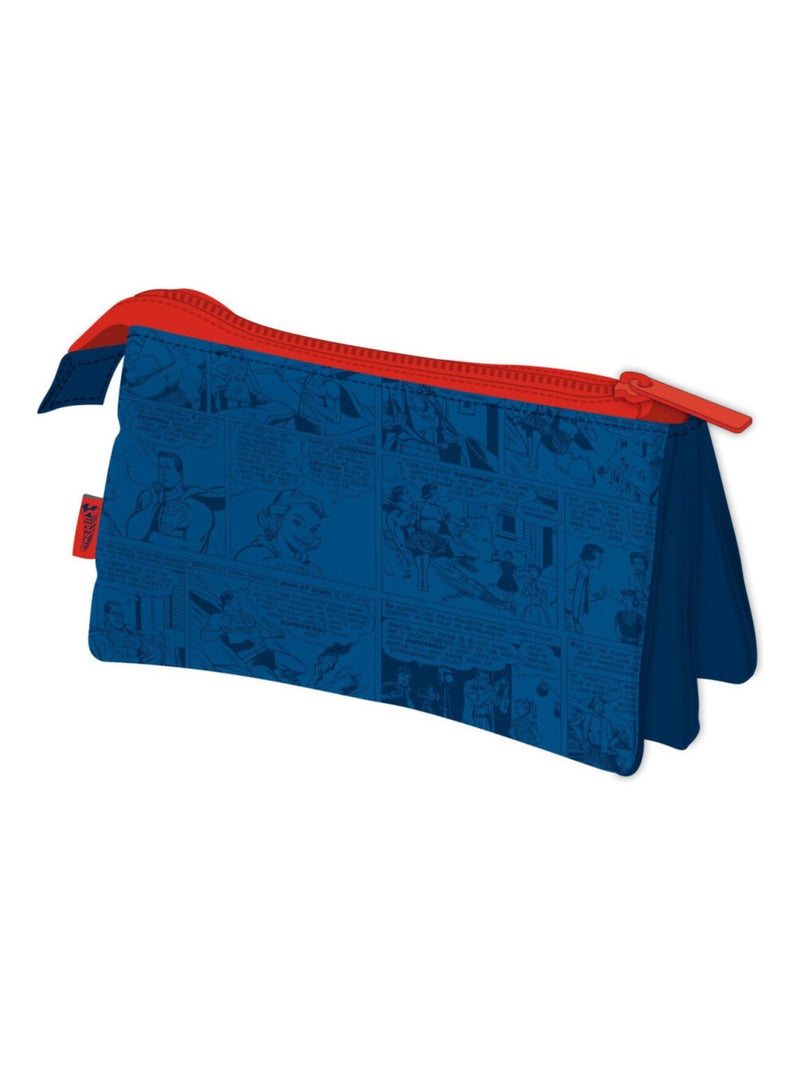 Trousse multi poches - Superman - 21x11 cm Multicolore - Kiabi