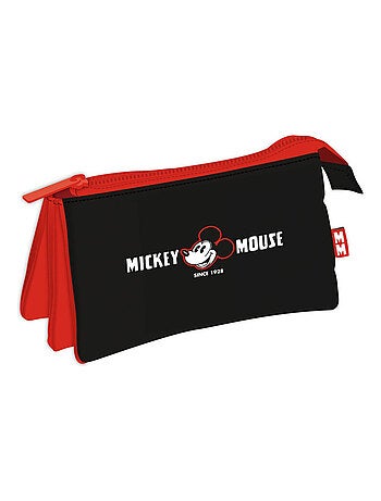 Trousse multi poches - Tête De Mickey Mouse - 21x11 cm