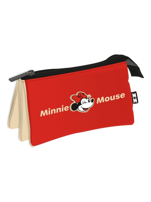Trousse multi poches - Tête De Minnie Mouse - 21x11 cm - Kiabi