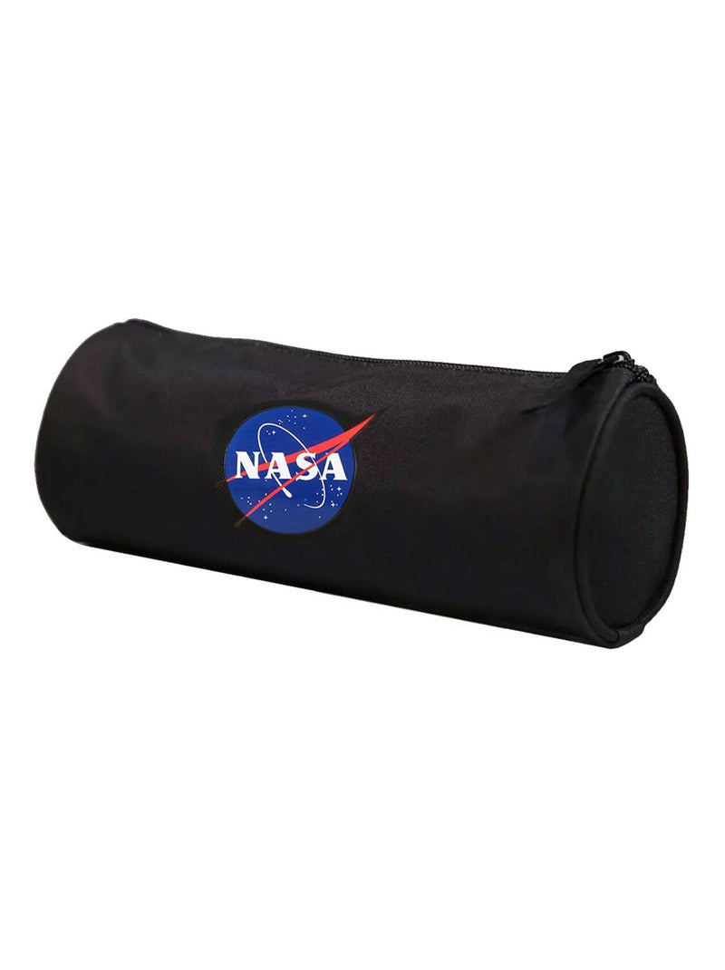 Trousse noire en toile nasa Noir - Kiabi