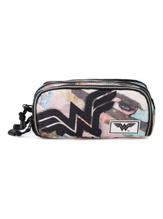 Trousse Note - DC Comics Wonder Woman Collage - Brun - Taille Unique
