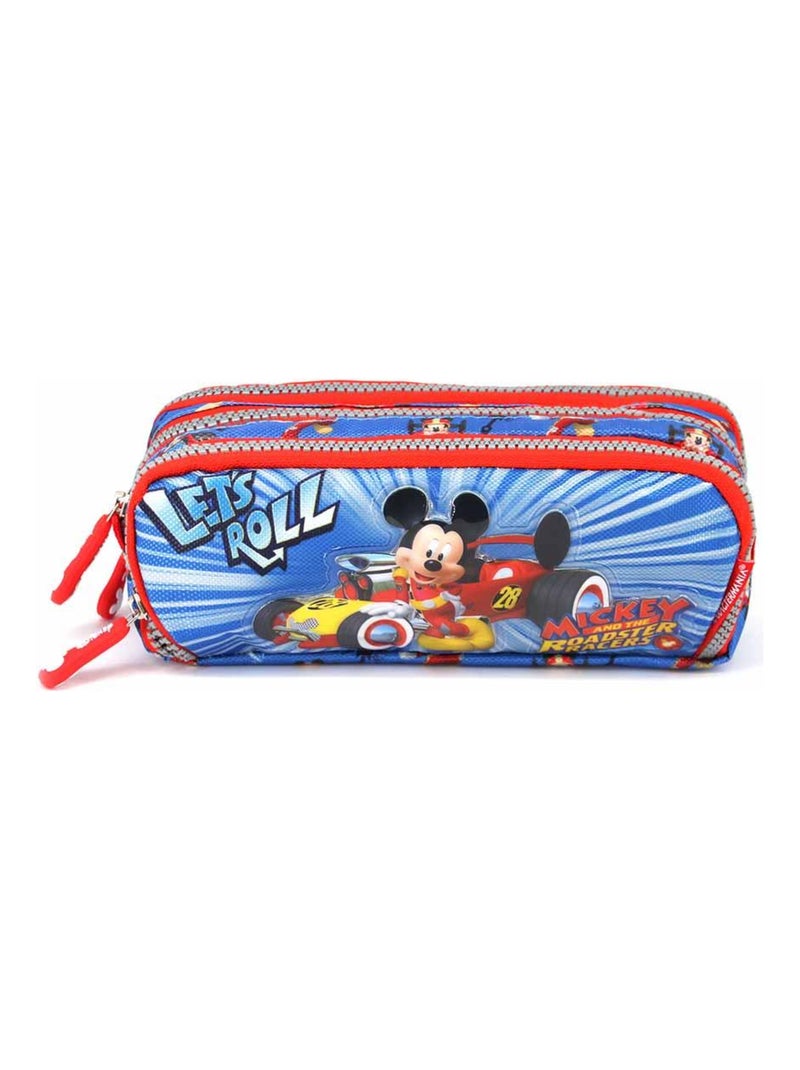 Trousse Note - Disney Mickey Mouse Racers - Bleu - Taille Unique Bleu - Kiabi