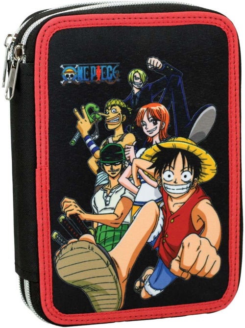 Trousse 'One Piece' à 2 compartiments zippés 20 x 13 x 7 cm - Kiabi Trousse 'One Piece' à 2 compartiments zippés 20 x 13 x 7 cm - Kiabi
