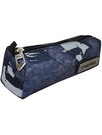 Trousse ovale en tissu imperméable avec logo Diesel