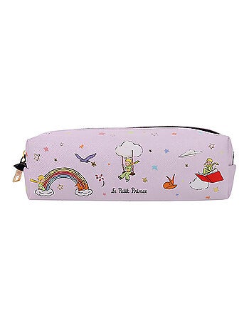 Trousse Parme zippée Le Petit Prince arc-en-ciel