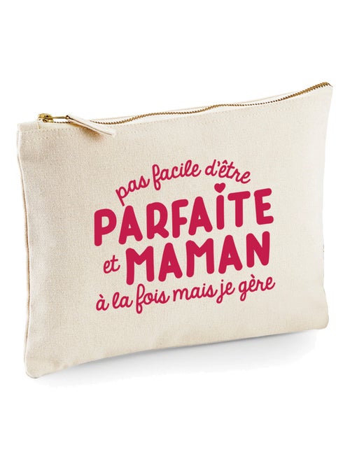 Trousse PAS FACILE D'ÊTRE PARFAITE ET MAMAN À LA FOIS MAIS JE GÈRE - Kiabi