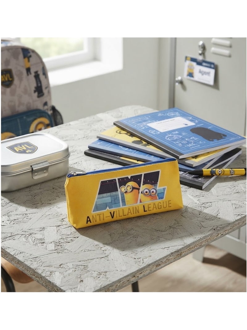 Trousse plate 21 cm avl moi moche et méchant jaune Jaune - Kiabi