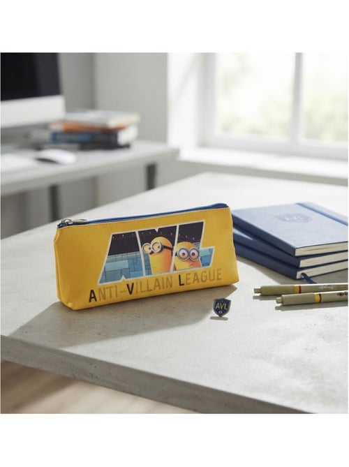 Trousse plate 21 cm avl moi moche et méchant jaune - Kiabi