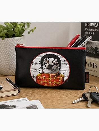 Trousse plate Pet rock noir