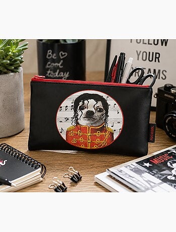 Trousse plate Pet rock noir