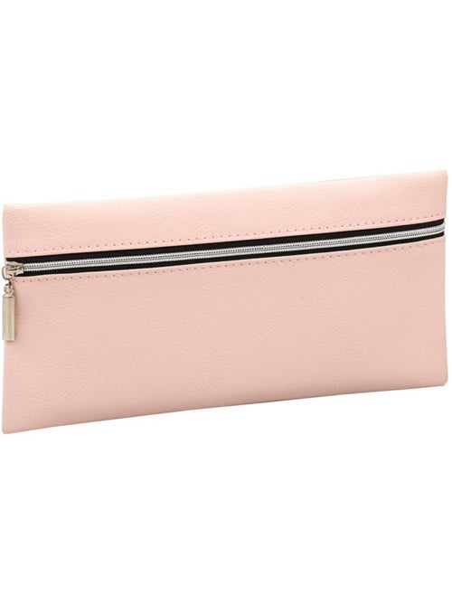 Trousse plate simili cuir 22 CM - Kiabi