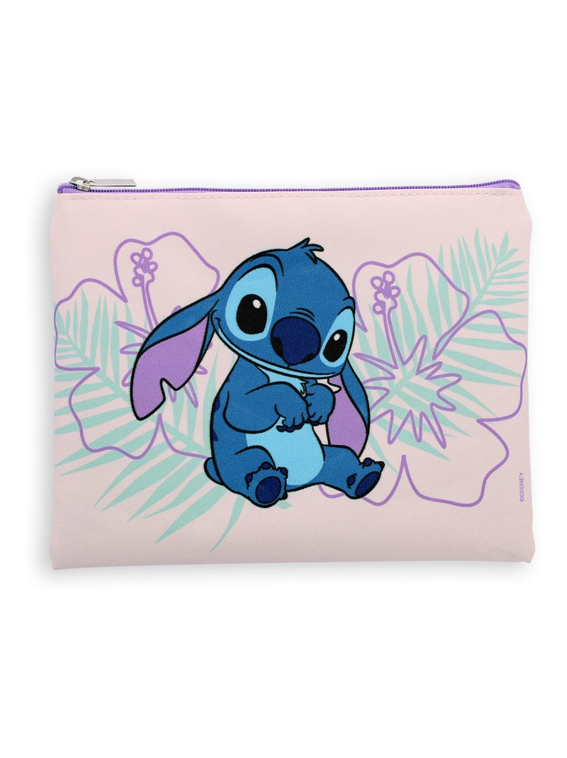 Trousse Plate Stitch - DISNEY - Pochette de Voyage Enfant Violet - Kiabi