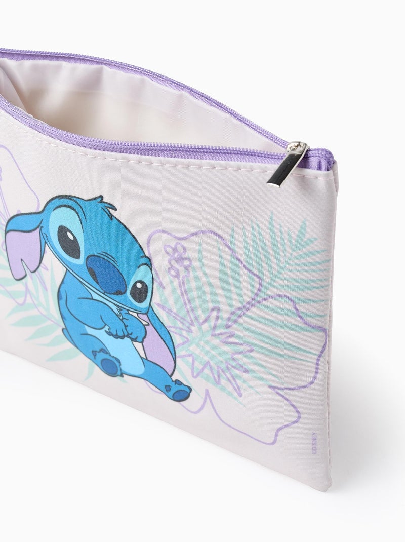 Trousse Plate Stitch - DISNEY - Pochette de Voyage Enfant Violet - Kiabi