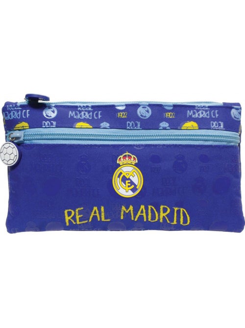 Trousse plate textile à deux compartiments Real Madrid - Kiabi
