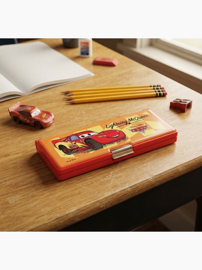 Trousse plumier cars Orange - Kiabi