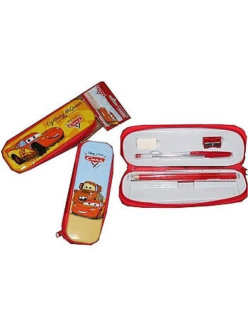 Trousse plumier garnie cars