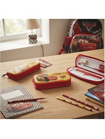 Trousse plumier garnie cars