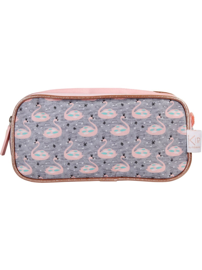 Trousse – Rectangulaire 2 compartiments – 22 cm – kip Multicolore - Kiabi