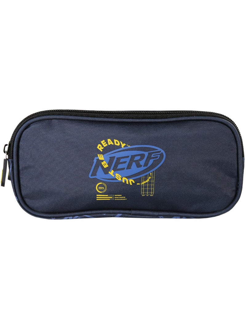 Trousse – Rectangulaire 2 compartiments – 22 cm – Nerf Bleu foncé - Kiabi