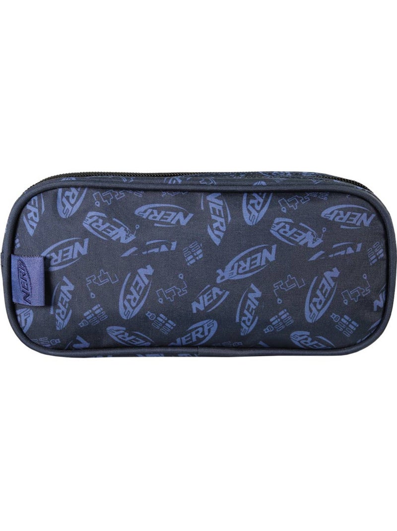 Trousse – Rectangulaire 2 compartiments – 22 cm – Nerf Bleu foncé - Kiabi