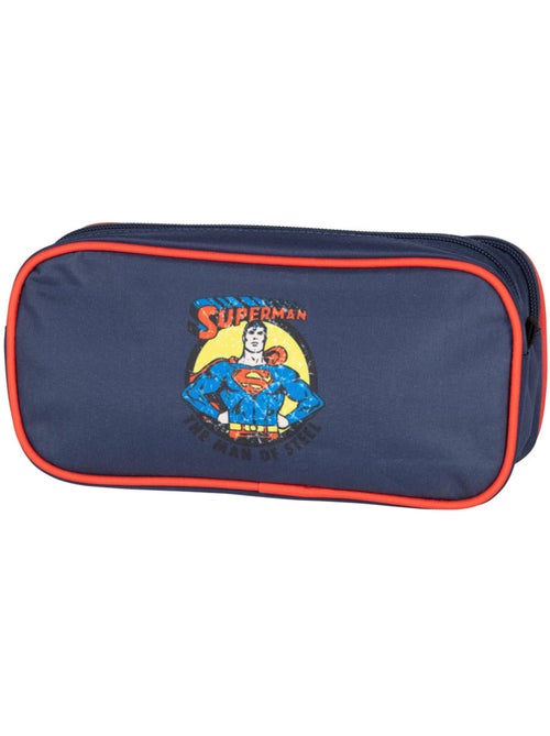 Trousse rectangulaire 2 compartiments 'SUPERMAN' – 22 cm - Kiabi Trousse rectangulaire 2 compartiments 'SUPERMAN' – 22 cm - Kiabi