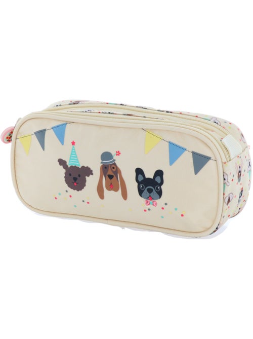 Trousse rectangulaire 22 cm 'CMP SPA' à 2 compartiments zippés Party Dog CMP - Kiabi Trousse rectangulaire 22 cm 'CMP SPA' à 2 compartiments zippés Party Dog CMP - Kiabi