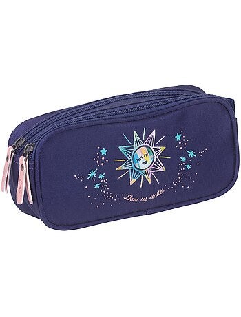 Trousse rectangulaire 22 cm ETTAVEE à double compartiment