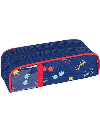 Trousse rectangulaire 600D motif dinosaures Oberthur