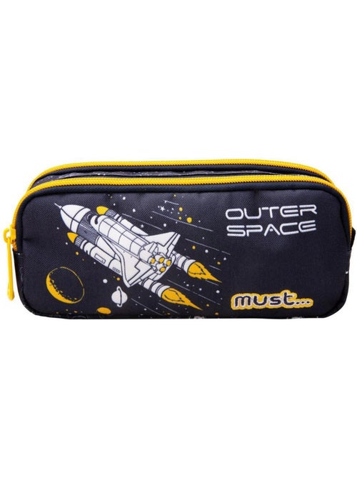 Trousse rectangulaire à fermeture zippée 21 cm 2 compartiments Espace CMP - Kiabi Trousse rectangulaire à fermeture zippée 21 cm 2 compartiments Espace CMP - Kiabi
