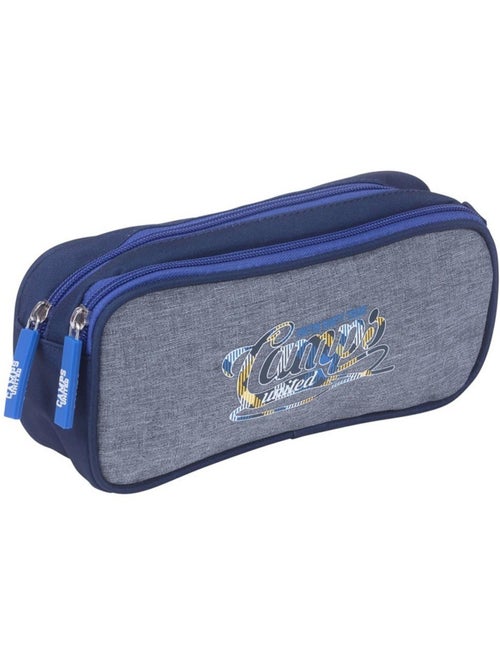 Trousse rectangulaire Camps 2 compartiments zippés 22 cm – Unlimited - Kiabi
