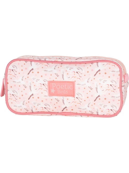 Trousse rectangulaire double compartiment KIP Poetic 22 cm - Kiabi Trousse rectangulaire double compartiment KIP Poetic 22 cm - Kiabi
