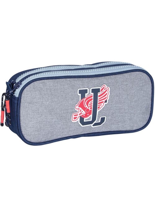 Trousse rectangulaire 'Dynamic' 2 compartiments zippés 22 cm – Camps - Kiabi